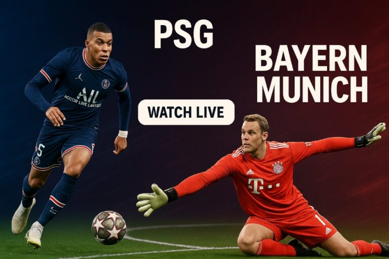 PSG vs Bayern Munich Live Stream