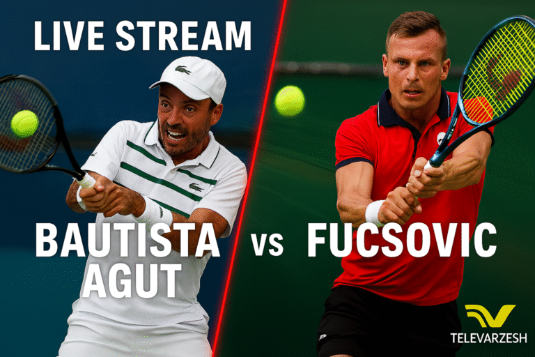 Bautista-Agut vs Fucsovics Tennis Live | Televarzesh