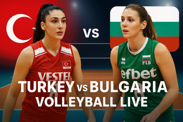 Turkey vs Bulgaria Volleyball Live | Televarzesh Stream
