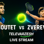 Moutet vs Zverev Tennis Live Stream | TelevarzeshMoutet vs Zverev Tennis Live Stream | Televarzesh