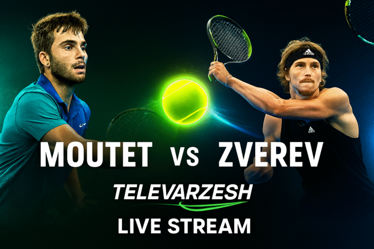 Moutet vs Zverev Tennis Live Stream | Televarzesh