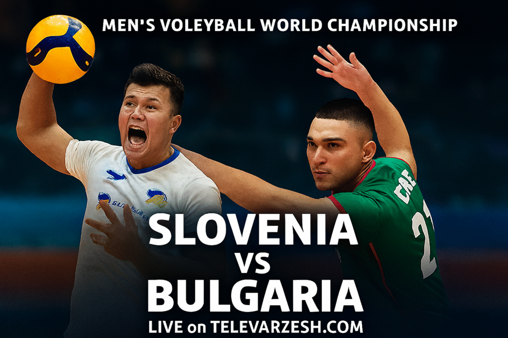 Slovenia vs Bulgaria Volleyball Live | Televarzesh