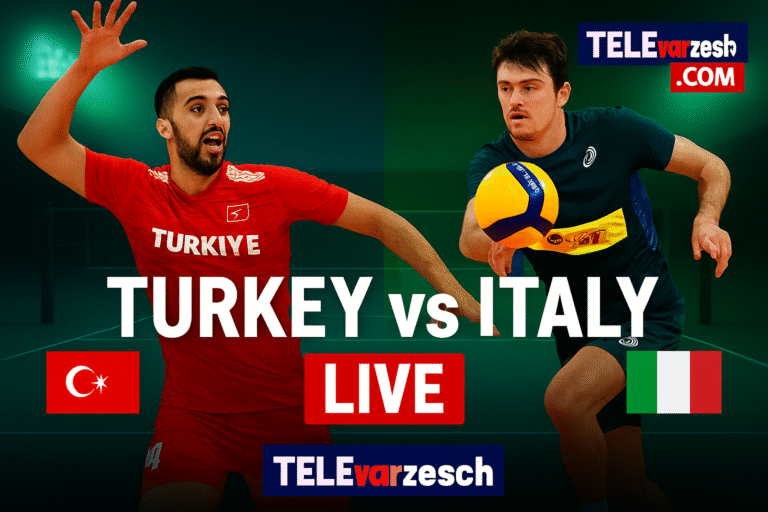 Turkey vs Italy Volleyball Live | Televarzesh