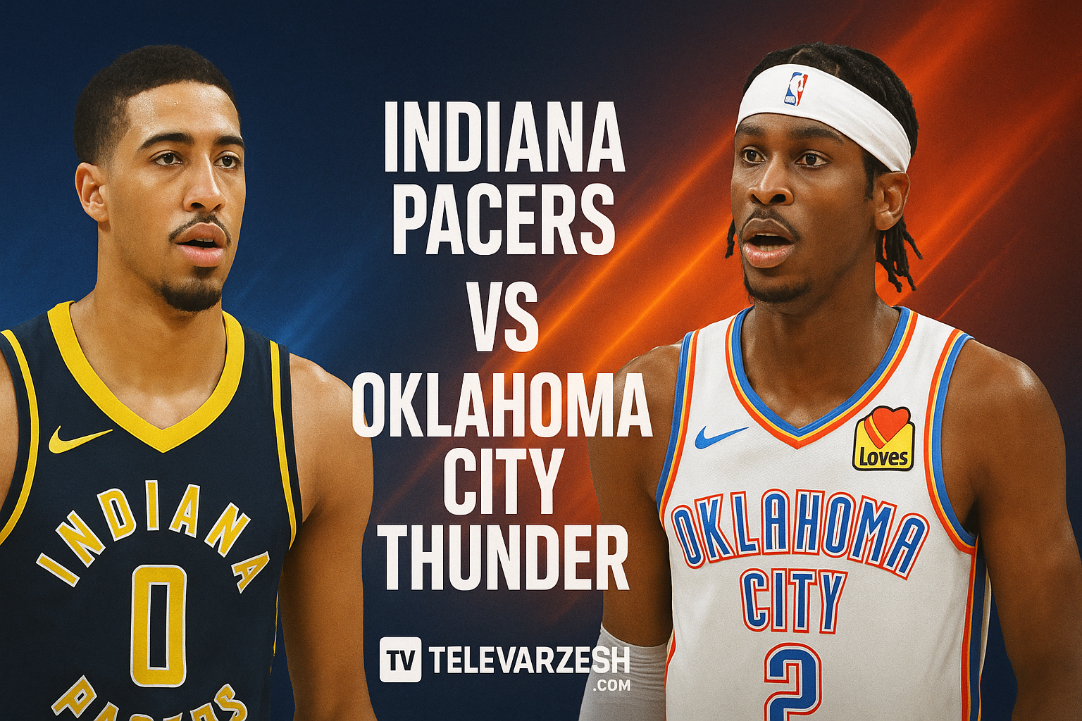 Indiana Pacers vs Thunder Live – Televarzesh