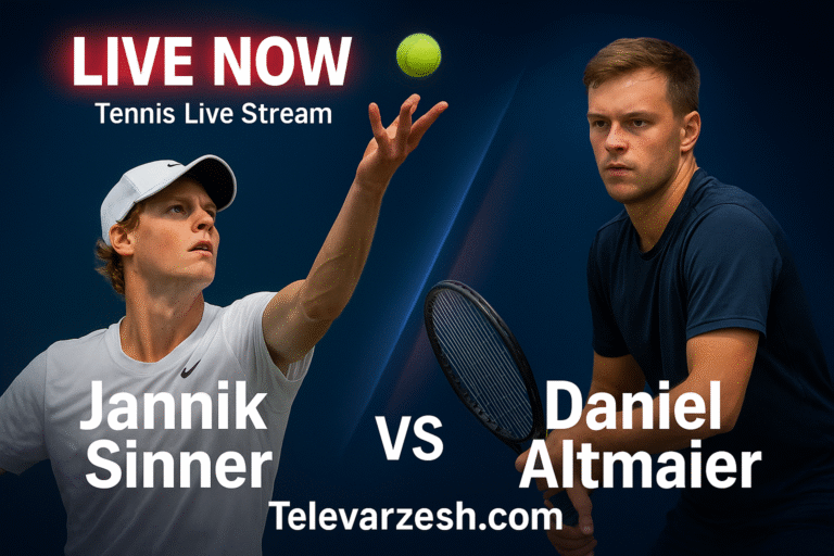 Sinner vs Altmaier | Tennis Live Stream Televarzesh