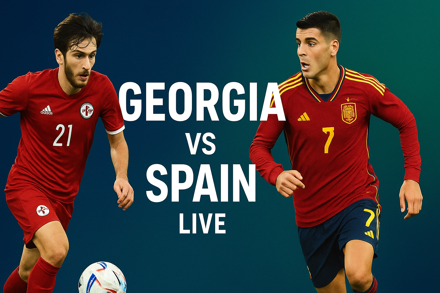 Georgia vs Spain Live Stream | Football Televarzesh