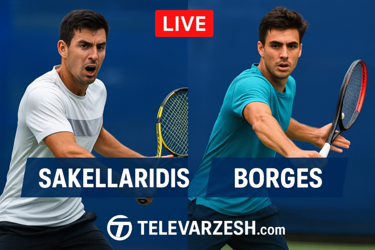 Sakellaridis vs Borges – Tennis Live Stream | Televarzesh