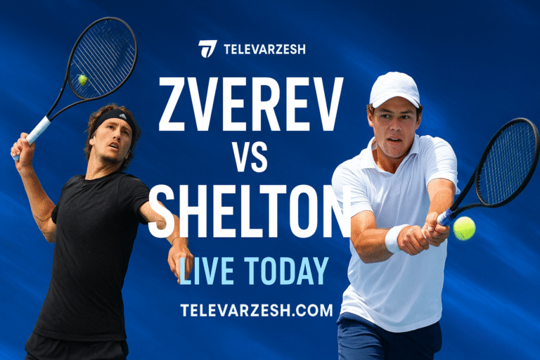 Zverev vs Shelton | Tennis Live Stream Televarzesh