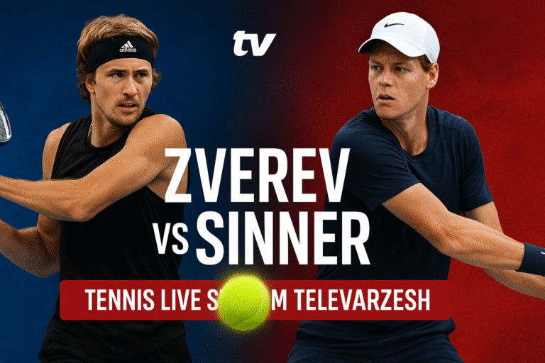 Zverev vs Sinner – Tennis Live Stream on Televarzesh
