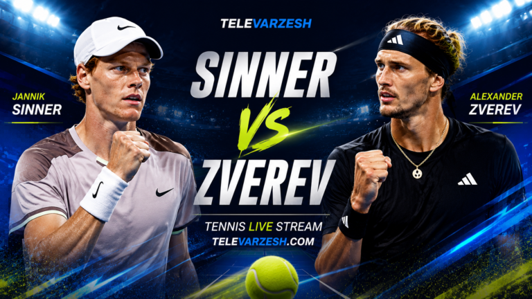 Sinner vs Zverev Live Stream | Televarzesh Tennis
