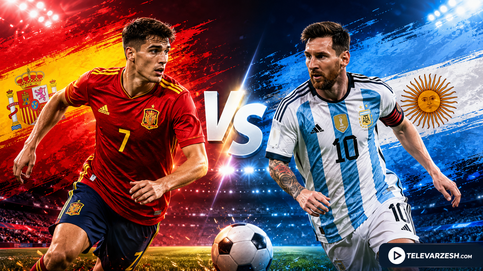 Spain vs Argentina Live Stream | Televarzesh