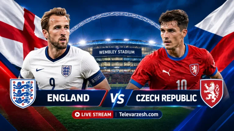 England vs Czechia Live Stream | Televarzesh